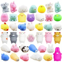5-50Pcs Kawaii Squishies Mochi Anima Squishy Toys For Kids Antistress Ball Squeeze Party Favors Stress Relief Toys For Birthday