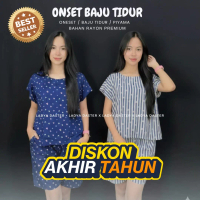 Setelan Baby doll - Oneset - Baju Tidur Pendek - Rayon premium piyama ld