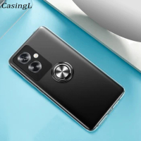Transparent Case For OnePlus Nord N30 SE 5G Car Magnetic Ring Original Clear Silicone Cover For Oneplus Nord N30 N20 SE Shell