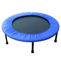 High quality custom folding springs mini fitness jump outdoor trampoline with safety net for sale