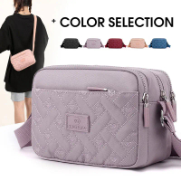 CODElegant Quilted Crossbody Bag with Removable Strap, Nylon Shockproof Design, Multi-ColorTikTok
