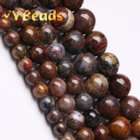 5A Quality Natural Red Pietersite Stone Beads Round Loose Spacer Beads For Jewelry Making DIY Bracelet Necklace 15" 6 8 10 12mm
