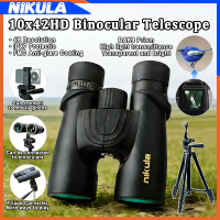 Nikula professional nitrogen waterproof 10x42 high-power roof prism binoculars HD optical telescope