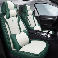Universal Car Seat Covers For Skoda Superb 2 Mercedes W202 Toyota RAV4 Renault Fluence BMW G20 Full Set Leather Accessories 2023
