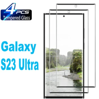 1/4Pcs Screen Protector Glass Film For Samsung Galaxy S23 Ultra S22 S21 S20 S10 Plus Ultra Note 20 10 Ultra Plus Tempered Glass