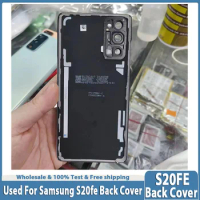 Defect AMOLED For Samsung S20 FE 4G/5G Back Cover with Camera LENS Battery Back Cover S20 Lite G780F/G781B Scratched
