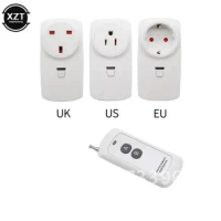 Wireless Home Light Switch AC Outlet EU UK US 433MHz Remote Control Power Strip Broadlink RM Pro+