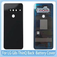 ORI For LG G8S ThinQ LMG810 Back Battery Cover Rear Case with Camera Lens Fingerprint Replacement Parts For LG g8s Glass Housing