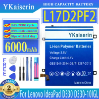YKaiserin 6000mAh Battery L17D2PF2 For Lenovo IdeaPad D330 D330-10IGL D330-10IGM D335-10IGM L17L2PF3 L17C2PF1 N4000 N5000