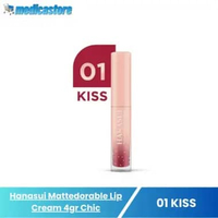 HANASUI Matted Lip Cream No. 01 Kiss 4gr - Lipstik Cair Tahan Lama