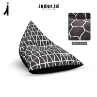 SKY - Bean Bag TRIANGLE MEDIUM PLUS ISI Bahan KATUN - Bean Bag Murah - Bean Bag Dewasa - Bean Bag So