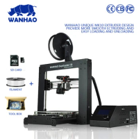 WANHAO brand 3d printer Model I3 V2.1 fully arylic assembled with 2GB SD card and PLA testing filament for free in cheap price