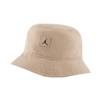 Nike 漁夫帽 Jordan Bucket Hat 男女款 卡其色 復古 遮陽 仿舊 小標 喬丹 帽子 DC3687-200