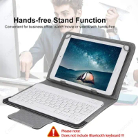 Keyboard Case for 7 8 9 10.1 inch Universal Tablet PU Leather Tablet Stand Cover for Android iPad Samsung Huawei Lenovo Funda