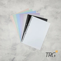 TRG DIY Cover Binder Note Loose Leaf Notebook BC-51 A5 B5 Pastel Color Sampul Warna Mika Tebal TRG