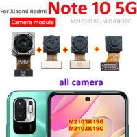 Original Best Rear Back Camera For Xiaomi Redmi Note 10 5G Big Main Backside Front Camera Note10 5G Phone Flex Cable Replacement