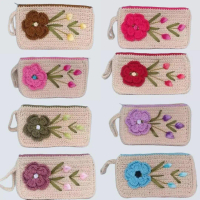 Dompet rajut HP 2 ruang Shavina handmade Wanita Kartu