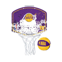 WILSON NBA 迷你籃板 湖人隊-含小球-幼兒 兒童籃球 訓練 WTBA1302LAL 紫白黃
