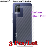 3 Pcs/Lot For vivo V27 V27e V25 V25e V21 V23 Pro V23e 5G V21e 3D Non-slip Carbon Fiber Back Film Screen Protector Sticker