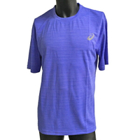 Asics T-Shirts [K11615-48] 男女 短袖 T恤 運動 排汗 吸濕 快乾 柔軟 舒適 台灣製 紫