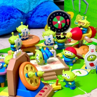 Disney Alien Party Game Blind Box Play Game Scene Ornament Doll Alien Action Figure Mini Toy Story Anime Figurine Model Toy Gift