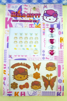 【震撼精品百貨】Hello Kitty 凱蒂貓~KITTY貼紙-紋身貼紙-帽子