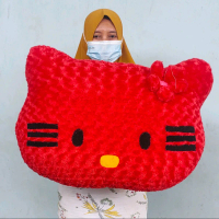 BANTAL KEPALA BONEKA UKURAN JUMBO BESAR MOTIF DORAEMON/HELLO KITTY/KEROPI