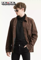 House of Cuff Jaket parka outer jaket pria semi parka warna coklat