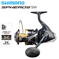 SHIMANO Original NEW SPHEROS SW 5000-18000 Spinning Fishing Reels 4+1BB Low Gear Ratio Jigging Trolling Saltwater Fishing Reel