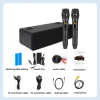 Wireless Karaoke System HIFI Audio Microphone All-in-one Machine Rechargeable Bluetooth Speakers Home Theater Computer Subwoofer