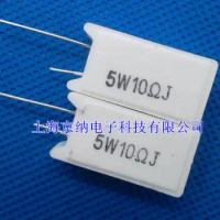 Free shipping new cement resistor 5W10RJ 5W 10R 5% vertical resistor power resistor 10pcs/lot