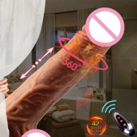 Realistic Dildo Vibrating Heated Penis Silicone Wireless Remote Control Masturbator Female Vaginal Vibrating Sex Toy Adult Goods