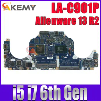 For Dell Alienware 13 R2 Laptop Motherboard LA-C901P With I5-6200U I7-6500U CPU GTX960M Mainboard CN-0VC62V CN-0V3TCJ