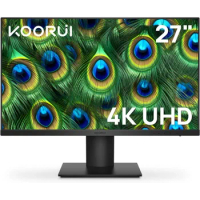 4K Monitor 27 inch 3840 X 2160 UHD Gaming Monitor, IPS with VESA, HDR10, 90% DCI-P3, HDMI, DisplayPort Computer Monitor