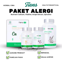Paket Alergi Kulit & Pencernaan - Tiens Calcium, Vitaline, Grape Extract, Spirulina - Bantu Atasi Al