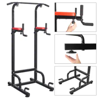 RELIFE Power Tower Dip Station Pull Up Push-Ups Bars Home Horizontal Bar Arm Strength Training Muscle Trainer Fitness Equipment