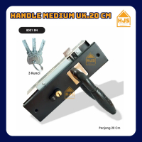 Handle set Pintu Tanggung / Medium 20cm handle pintu Kotak HSJ 8001 BN / handle pintu minimalis / SE