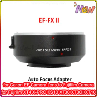 EF-FX II Auto Focus Adapter Lens Ring for Canon EF Camera Lens to Fujifilm Camera for Fujifilm XT4 X-PRO XS10 XT30 XT30II XT10