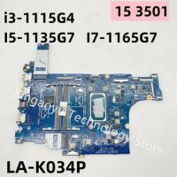 LA-K034P Mainboard For Dell Inspiron 15 3501 Laptop Motherboard CPU: i3-1115G4 I5-1135G7 I7-1165G7 0XGX0C XGX0C 0GGCMJ GGCMJ