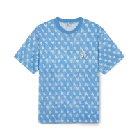 【MLB】仿丹寧短袖T恤 MONOGRAM系列 洛杉磯道奇隊(3ATSM0543-07BLP)