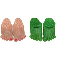 Halloween Decoration Horror Big Foots Cosplay Hulk Slippers Shoe Set Costume Party Props Masquerade Halloween Party Supplies