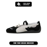 Sepatu Sneakers Wanita Puma Speedcat Ballet Suede 'Black White' (401287-06) Original 40