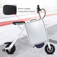 Electric Luggage Travel Riding Suitcase The Ultra-Light Mobility Scooter Disabled Folding Electric Bicycle With Wheels