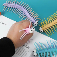 1pc Hand Therapy Toy Stress Relief Game Sensory Stretchy Rope Interactive Centipede Great Elastic Decompressing Toy