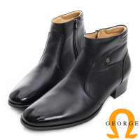 GEORGE 喬治 經典系列-真皮短筒紳士靴-黑色536002DW-10