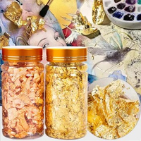 3g Gold Silver Foil DIY Candle Soap Making Gold Foil Baking Decorative Flakes Nail Art Painting Materials Decorative Gold Foil
