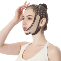 Topeng Muka Double Chin, Bernafas, untuk Menghilangkan Wajah V Sejuk, Pembalut Tidur, Mengangkat dan