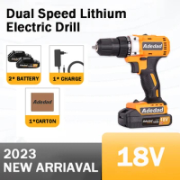 XMSJ 18V Brushless Electric Drill 45NM Cordless Screwdriver Lithium-Ion Battery Mini Electric Power Screwdriver MT-Series Tool
