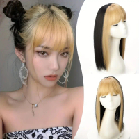 Vô hình Đen Ombre Đỏ Mũ tóc giả có mái Điểm nổi bật Tóc nối Tóc mái giả Tóc giả mái Tự nhiên Phần tó
