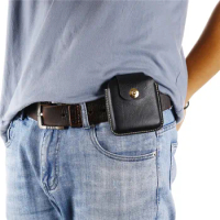 for Motorola Razr 2023 Shockproof Phone Strap Leather Case Waist Bag Protective Cover Cases